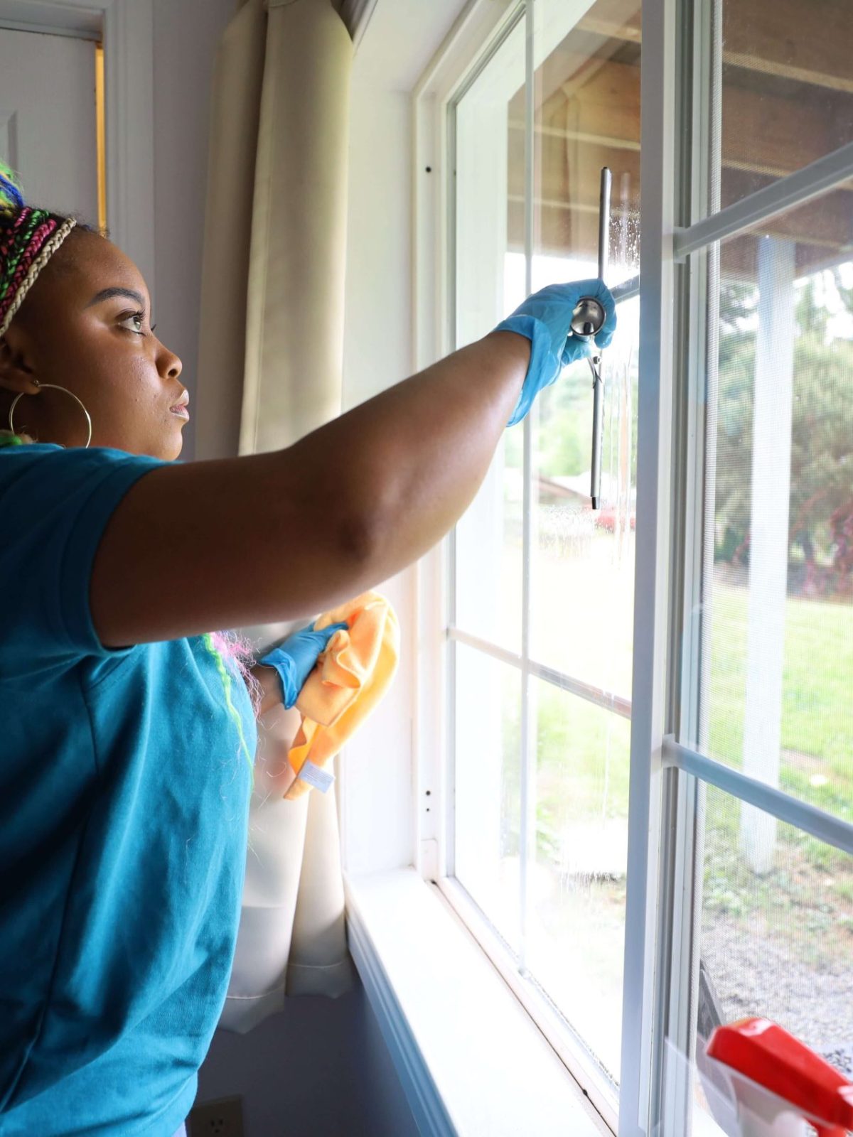 Cleaning a window